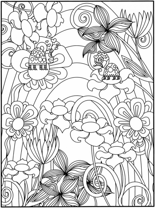 i love you coloring pages flowers - photo #45